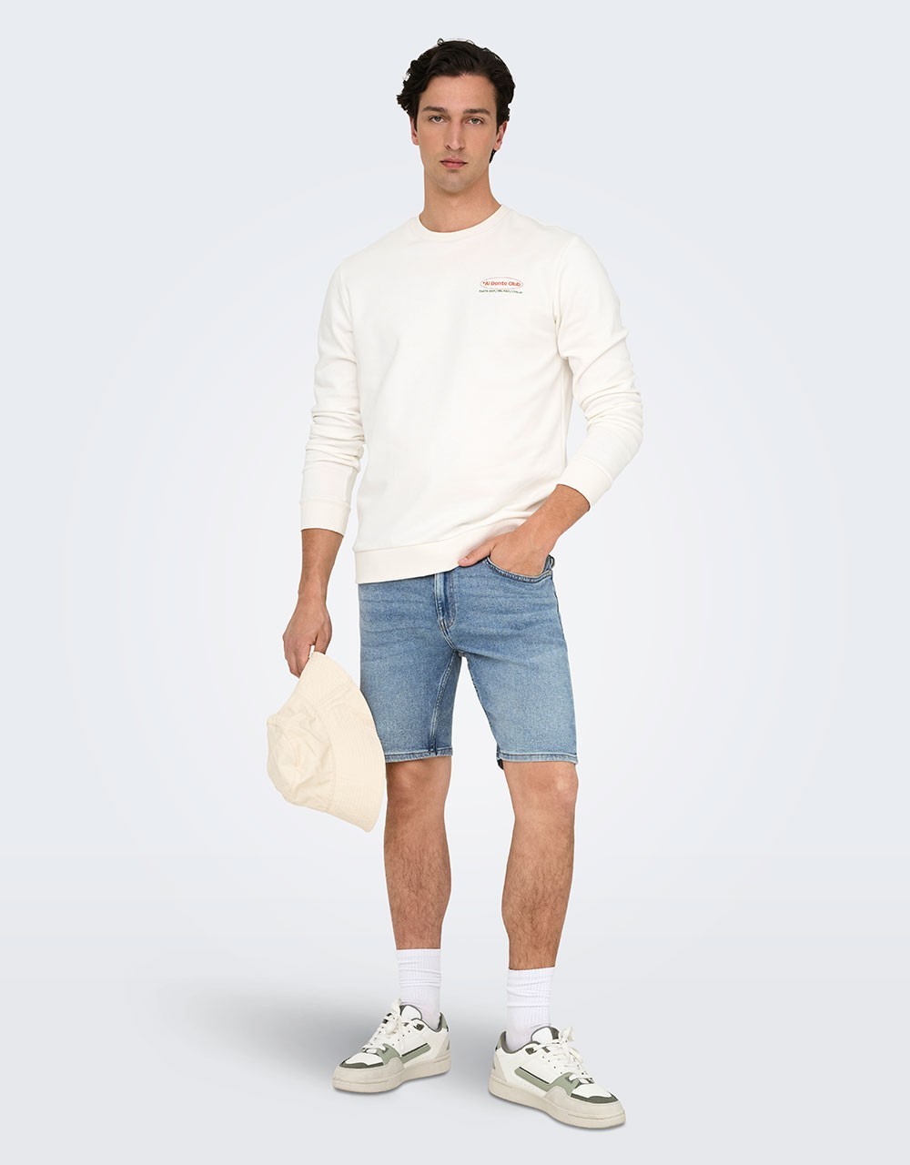 Ανδρική βερμούδα τζιν ONSWEFT BOX PIM DNM SHORTS - Bermudas
