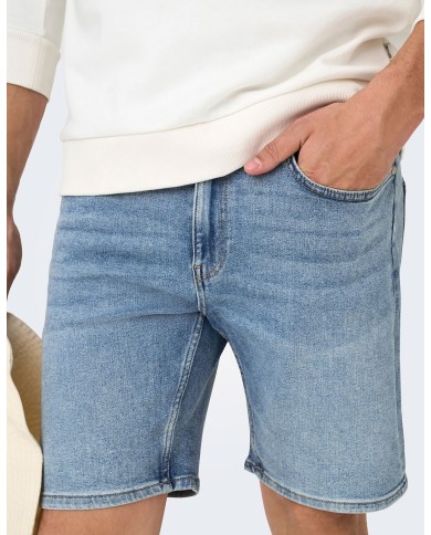 Ανδρική βερμούδα τζιν ONSWEFT BOX PIM DNM SHORTS