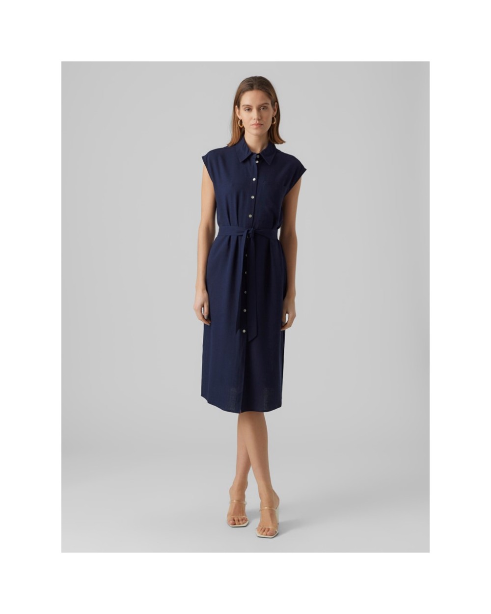 VMMYMILO SL CALF SHIRT DRESS WVN GA