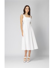 MIDI ΛΕΥΚΟ ΦΟΡΕΜΑ FLORENCE DRESS - Home