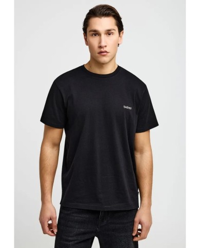Ανδρικό μονόχρωμο T-shirt - τύπωμα στήθος