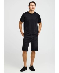 Ανδρικό μονόχρωμο T-shirt - τύπωμα στήθος - T-Shirts