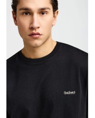 Ανδρικό μονόχρωμο T-shirt - τύπωμα στήθος - T-Shirts