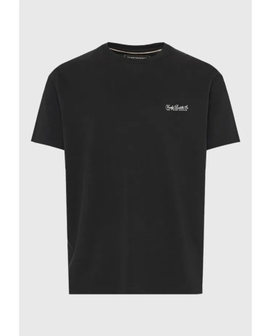Ανδρικό μονόχρωμο T-shirt - τύπωμα στήθος