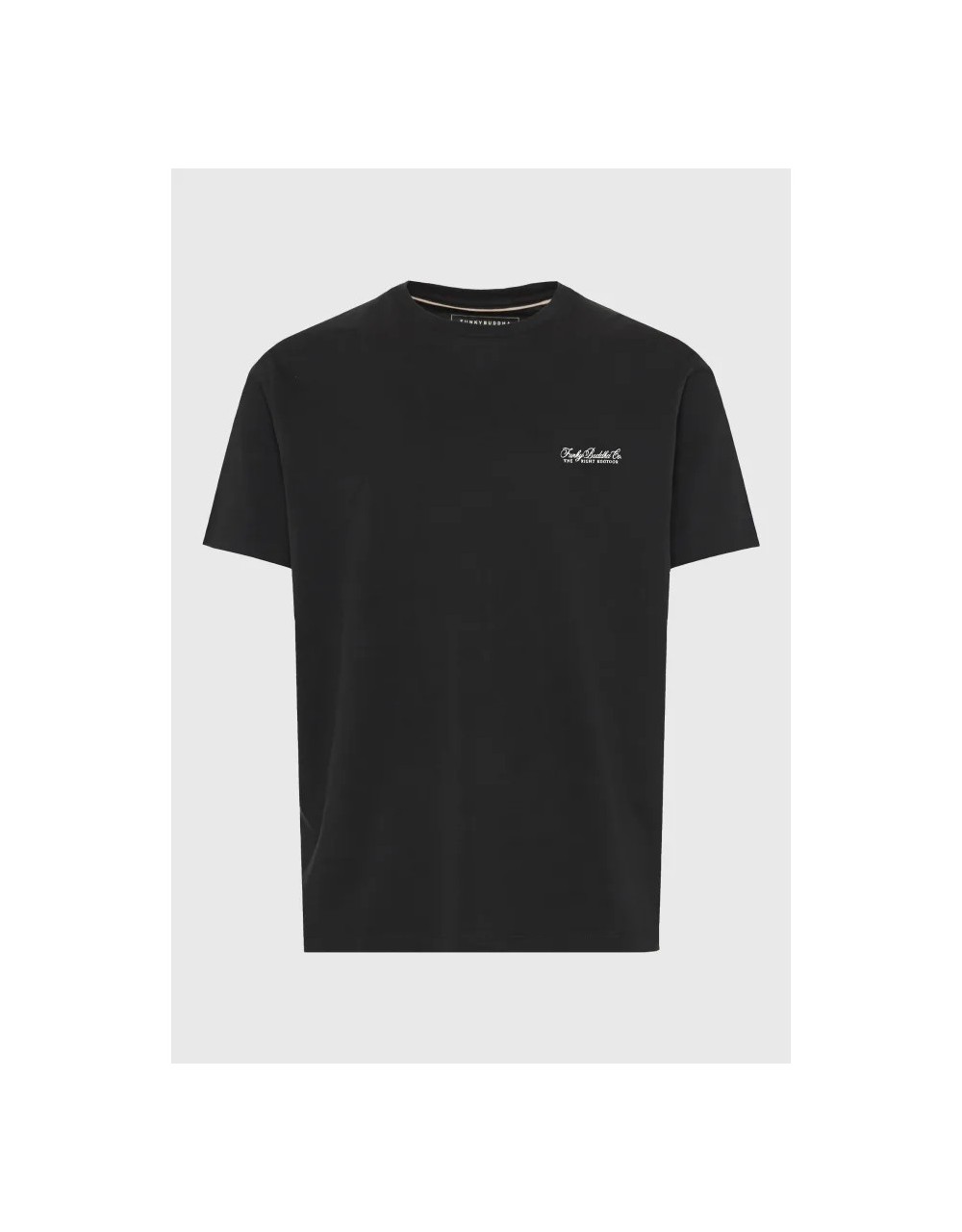 Ανδρικό μονόχρωμο T-shirt - τύπωμα στήθος - T-Shirts