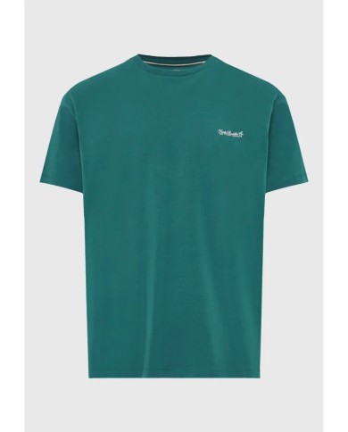 Ανδρικό μονόχρωμο T-shirt - τύπωμα στήθος