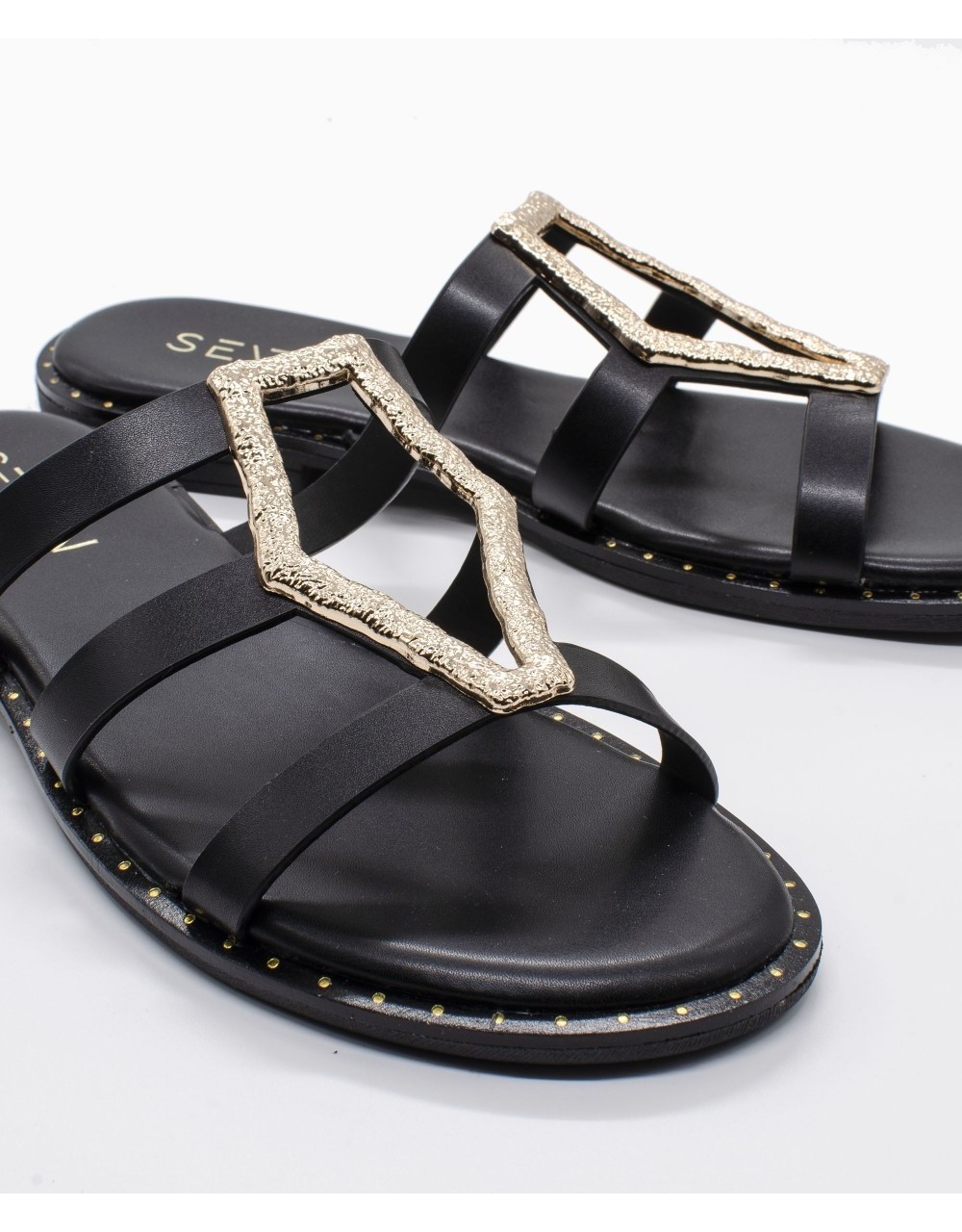 Flat Σανδάλια με Διακοσμητικό Ρόμβο - Slippers