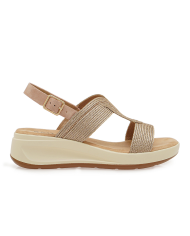 ΓΥΝΑΙΚΕΙΟ ΧΡΥΣΟ FLATFORM ΜΑΚΡΑΜΕ STRASS - Platforms