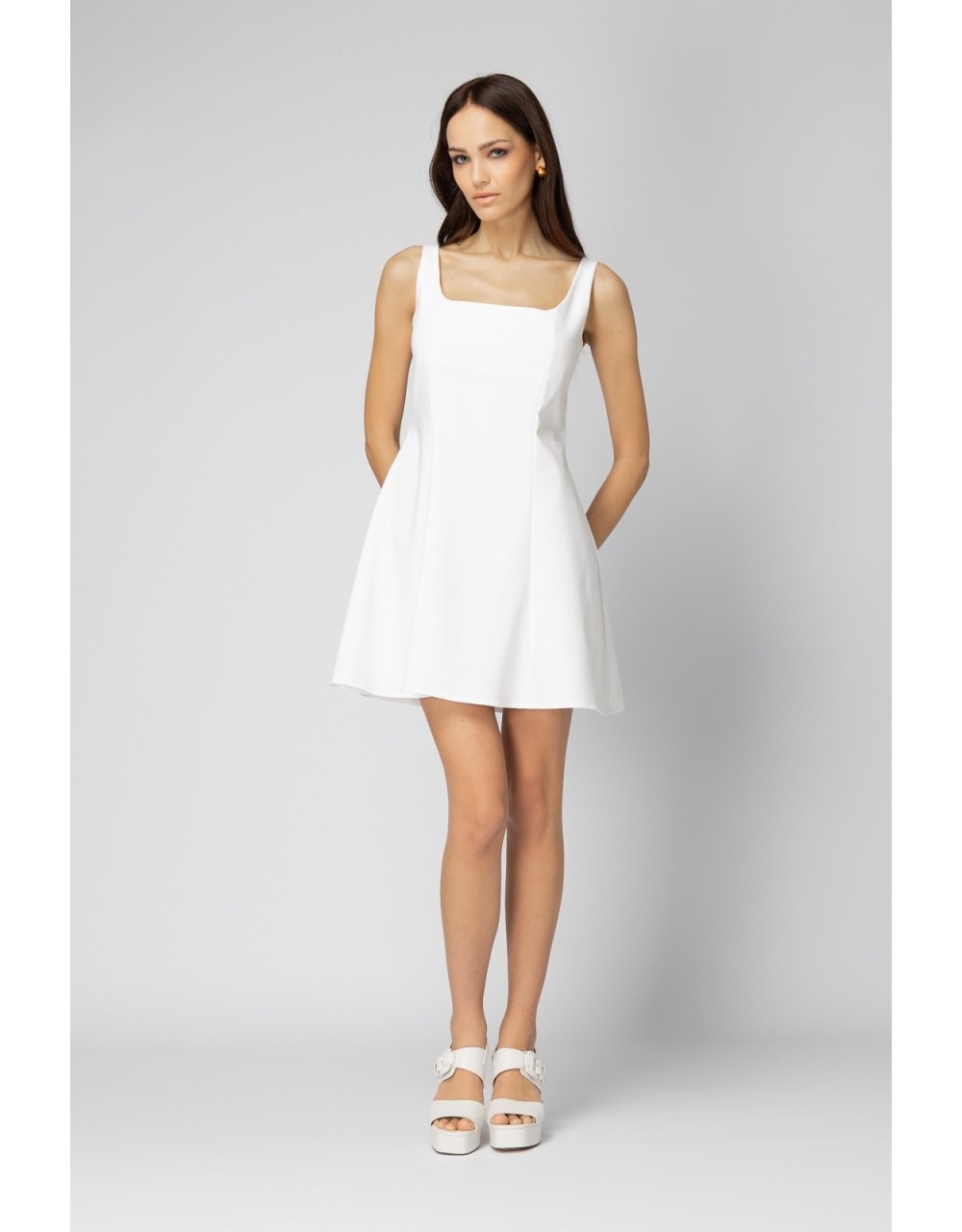 ΜΙΝΙ ΛΕΥΚΟ ΦΟΡΕΜΑ IRIS - Dresses