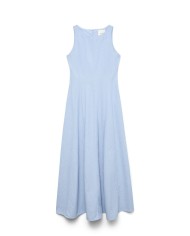Vero Moda Maxi Καλοκαιρινό Φόρεμα Γαλάζιο 10346280 - Φορέματα