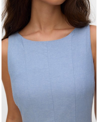 Vero Moda Maxi Καλοκαιρινό Φόρεμα Γαλάζιο 10346280