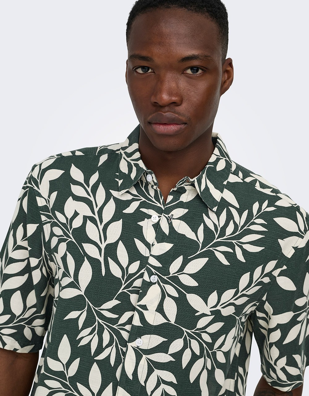 ΠΟΥΚΑΜΙΣΟ ΦΥΛΛΑ VISCOSE LINEN ONSHARVI - Shirts