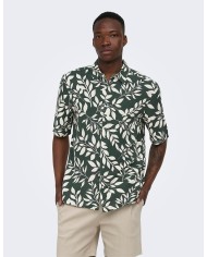 ΠΟΥΚΑΜΙΣΟ ΦΥΛΛΑ VISCOSE LINEN ONSHARVI - Shirts