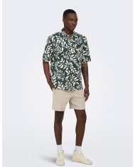 ΠΟΥΚΑΜΙΣΟ ΦΥΛΛΑ VISCOSE LINEN ONSHARVI - Shirts