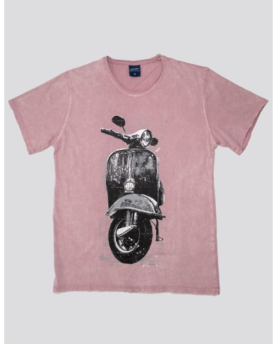 Stonewashed T- shirt - big vespa