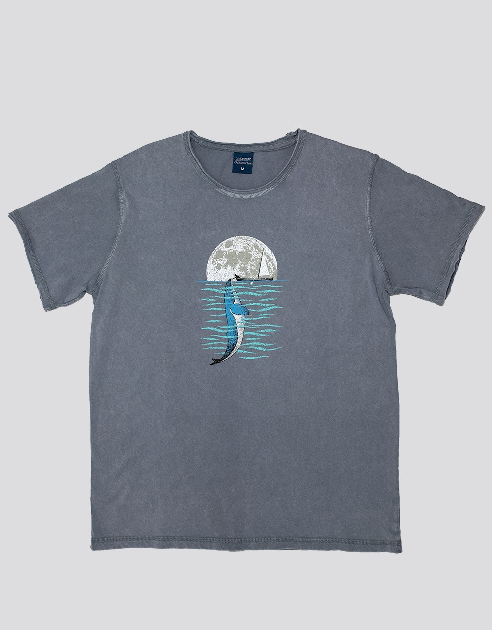 Πετροπλυμένο T-shirt - ΦΑΛΑΙΝΑ ΒΑΡΚΑΡΗΣ - Πετροπλυμένα