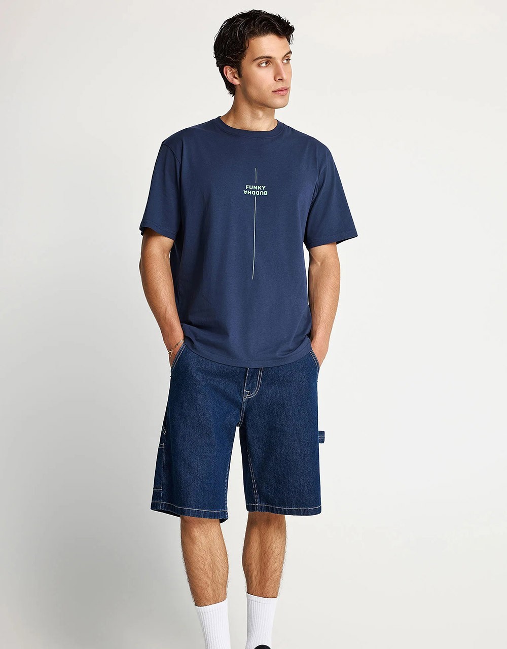 Ανδρικό relaxed t-shirt με τύπωμα - T-Shirts