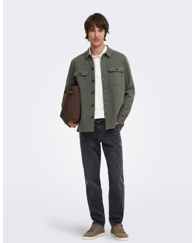 Only & Sons Μακρυμάνικo Overshirt Regular Fit