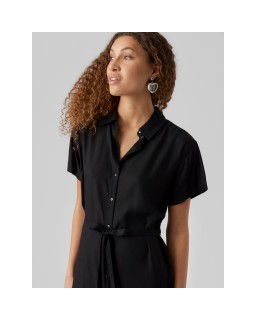 VMBUMPY SS CALF SHIRT DRESS WVN GA NOOS
