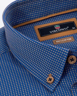 Men's Long Sleeve Cotton Shirt, 2752-8