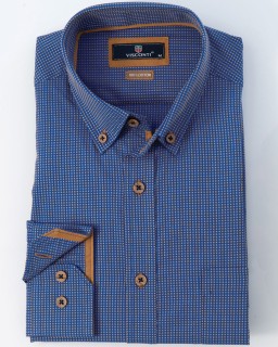 Men's Long Sleeve Cotton Shirt, 2752-8