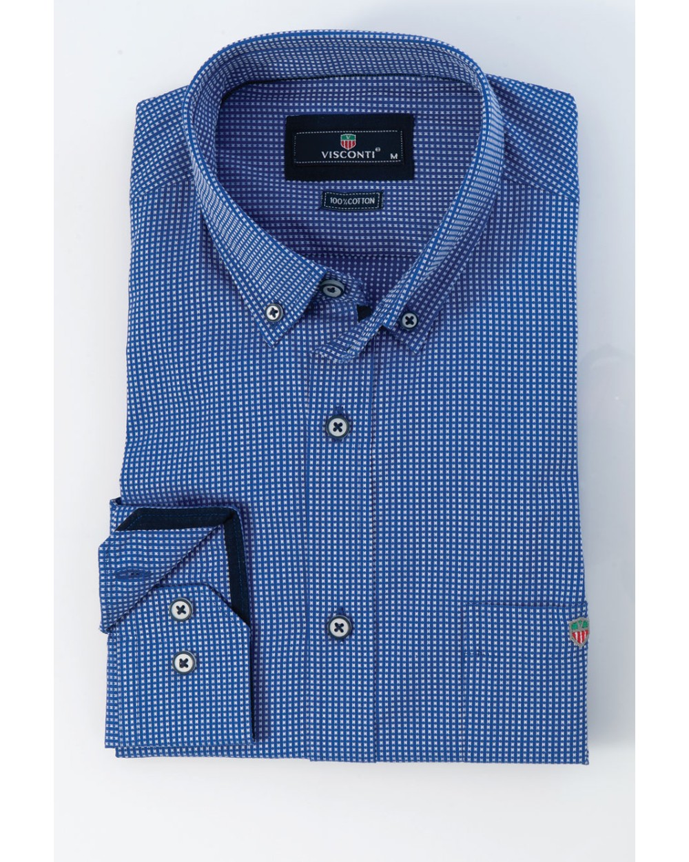 Men's Long Sleeve Cotton Shirt, 2752-7