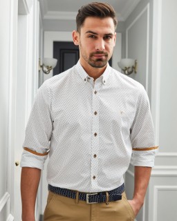 Men's Long Sleeve Cotton Shirt, 2752-4