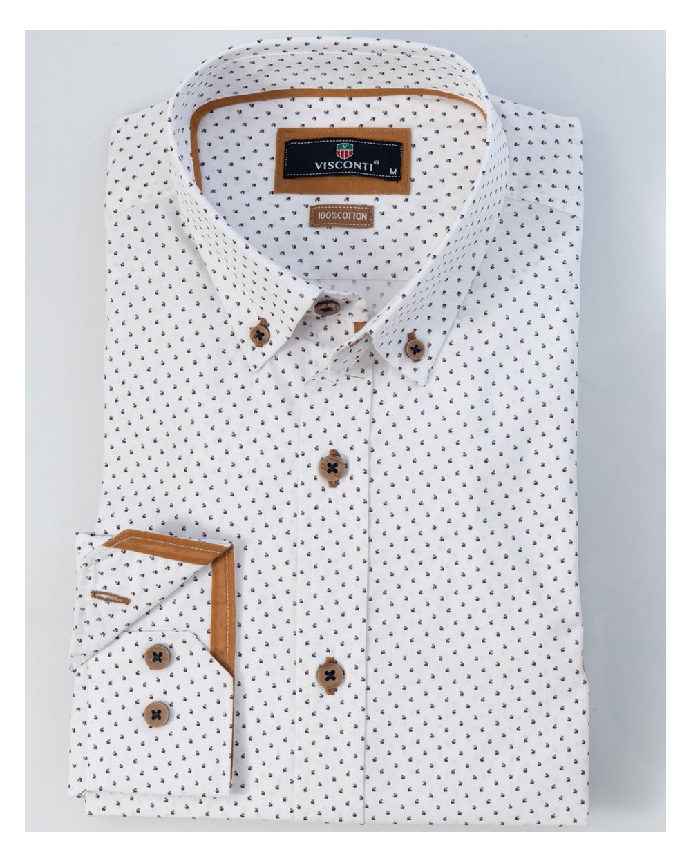 Men's Long Sleeve Cotton Shirt, 2752-4