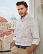 Men's Long Sleeve Cotton Shirt, 2752-2