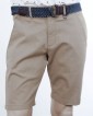 Men's Bermuda Chinos Cotton with belt, 2756-3
