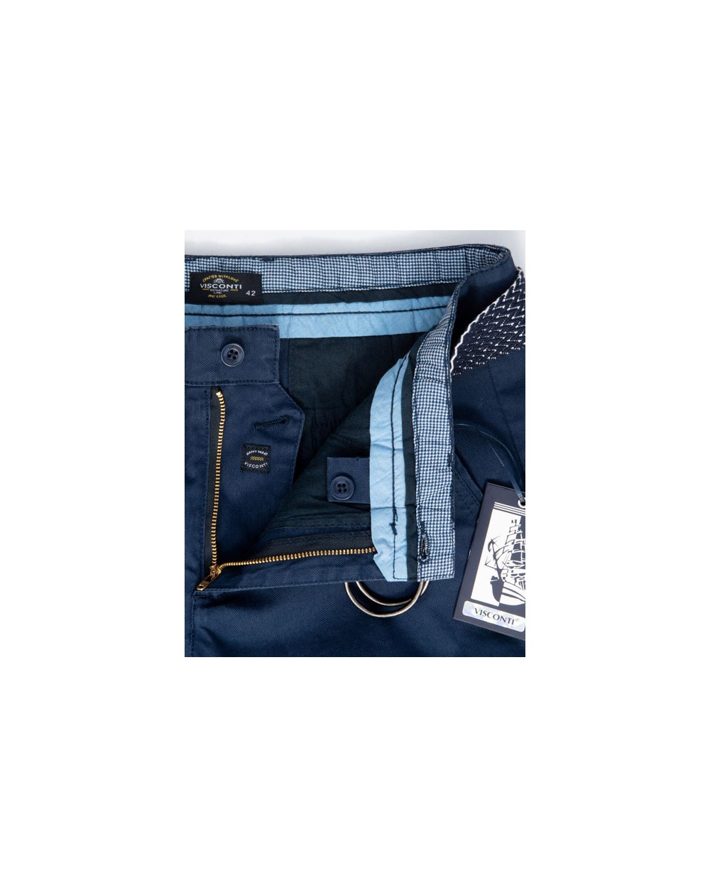 Men's Bermuda Chinos Cotton with belt, 2756-2