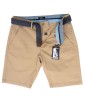 Men's Bermuda Chinos Cotton with belt, 2756-1