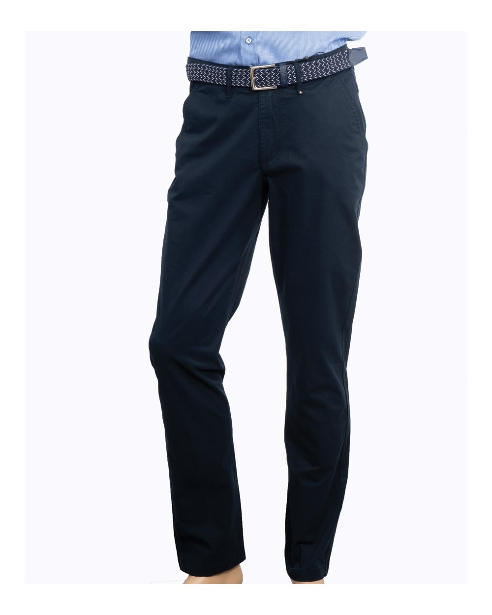 Men's Cotton Chinos Pant with Belt, 2755-2