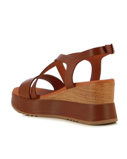 Ragazza Women's Leather Platform Shoes Tabac 0394