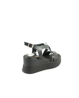 Ragazza Women's Leather Platform Shoes Black 0394