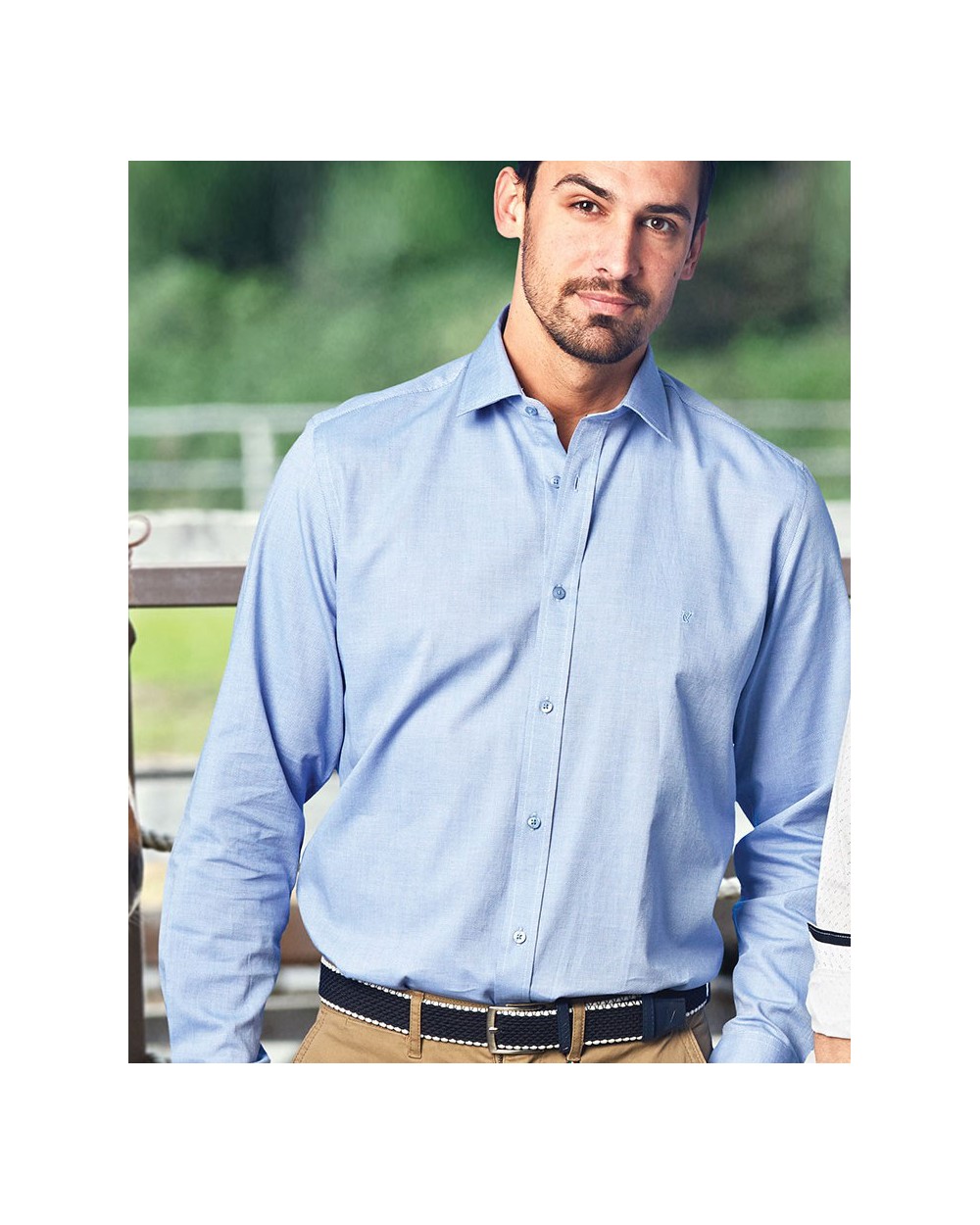 Men's Shirt Long Sleeve Micro-Print, 2734-11