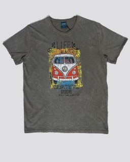 Stonewashed T-shirt - Bus