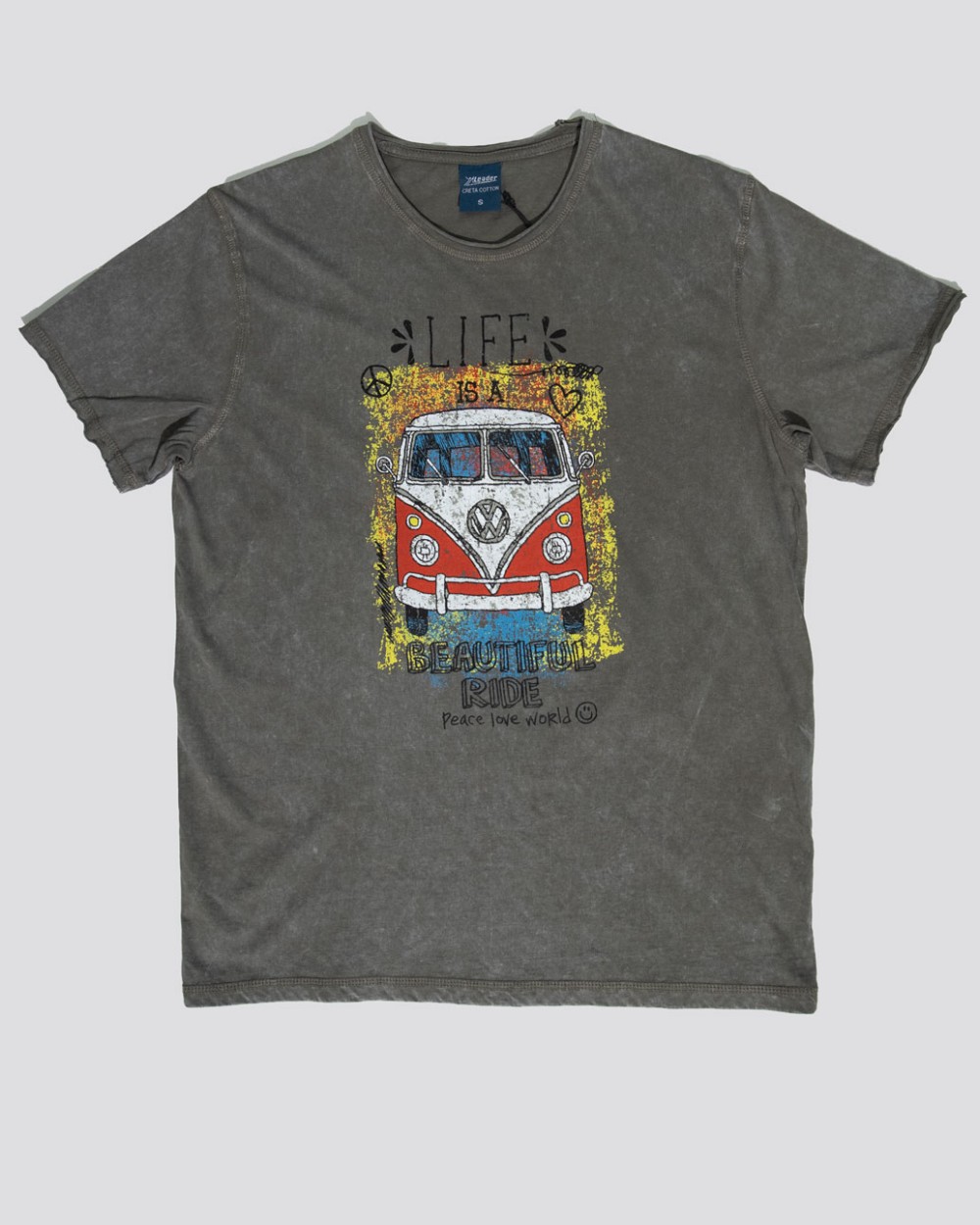 Stonewashed T-shirt - Bus