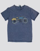 Πετροπλυμένο T-shirt -  μηχανή