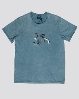 Stonewashed T-shirt - Ποδήλατο